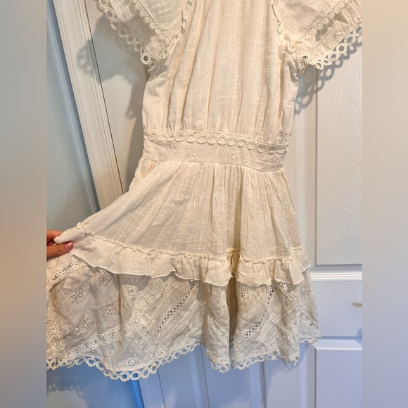 Hemant & Nandita Babydoll Lace Off White Cream Dress XS NWT - Picture 11 of 15